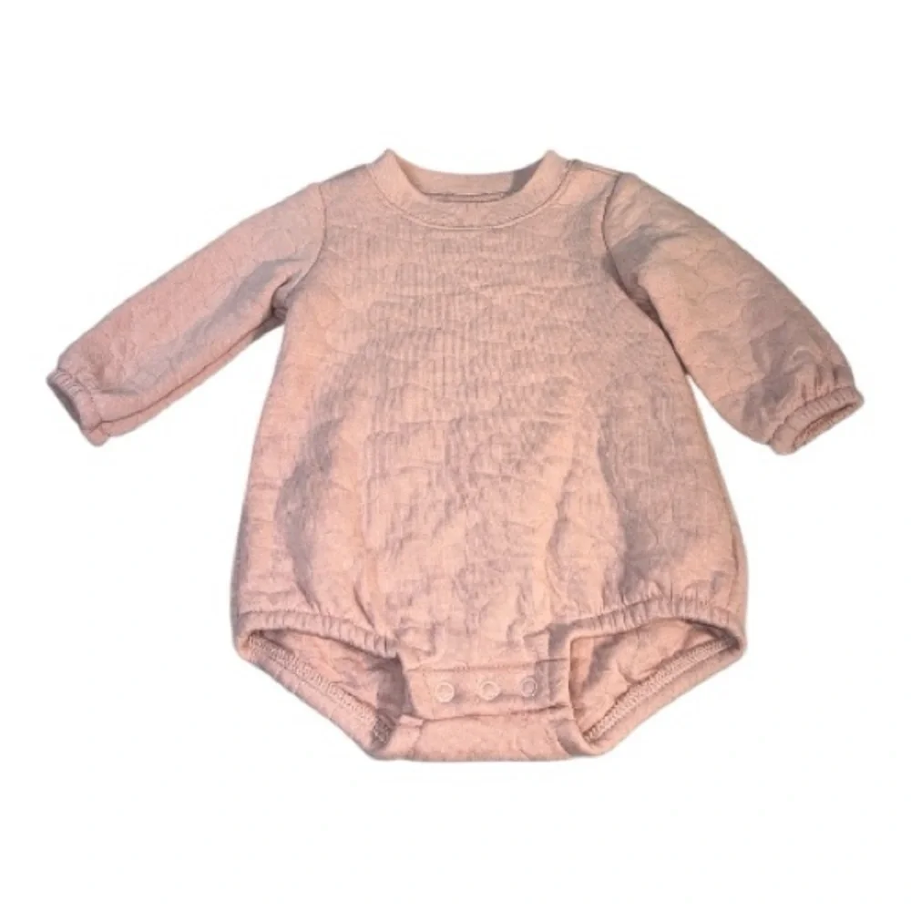 Carter's Soft Pink quilted Baby Outfit